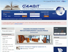 Tablet Screenshot of gambit-ksiazki.pl